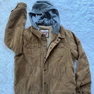 NWT Medium Mens Brown/Yellow Levi Work Jacket